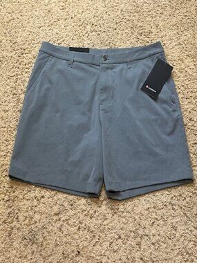 Lululemon ABC WovenAir Classic Fit 7" Inseam Blue Chino Shorts Size 34 New NWT